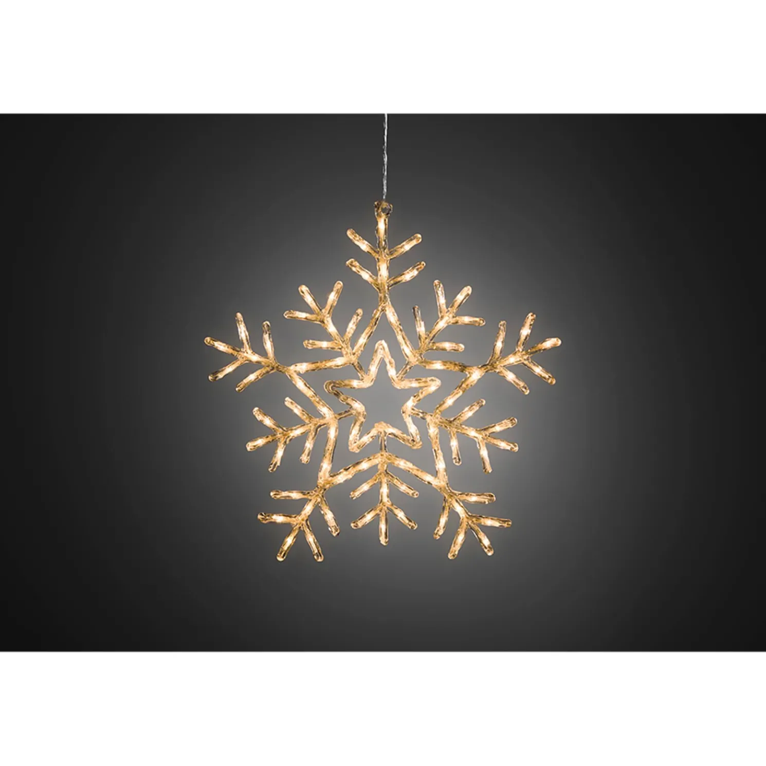 Acryl-Schneeflocke Mit Leds, Fur Den Ausenbereich, 58 Cm