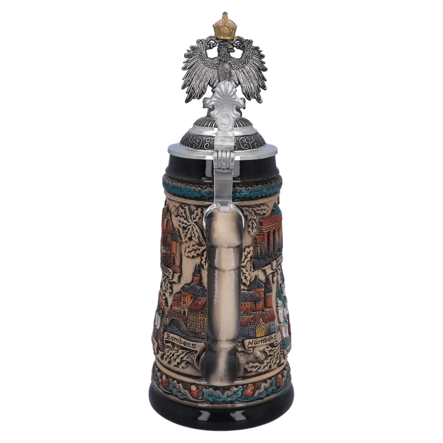 Bierkrug Mit Zinnadler