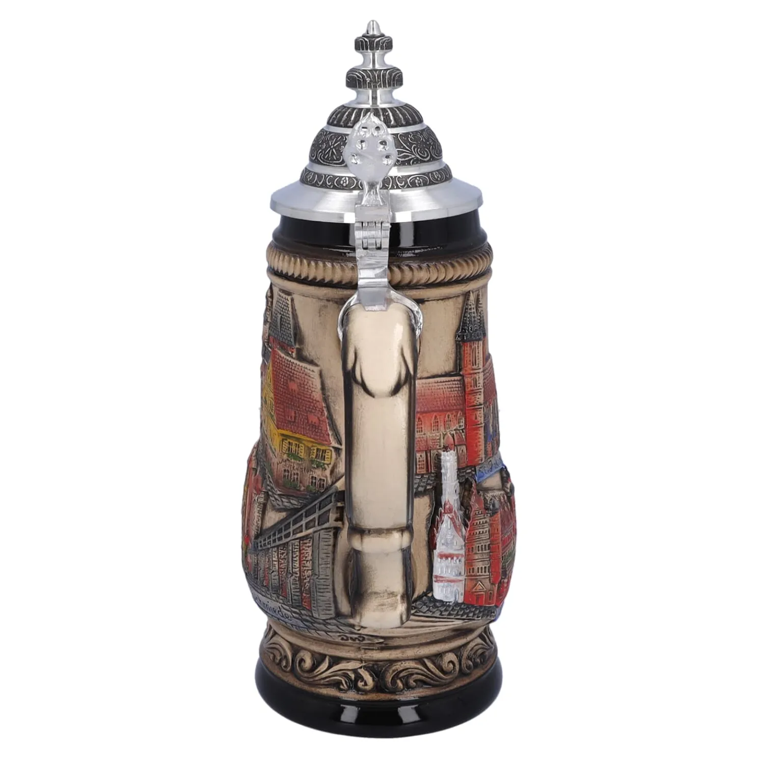 Bierkrug Mit Zinndeckel