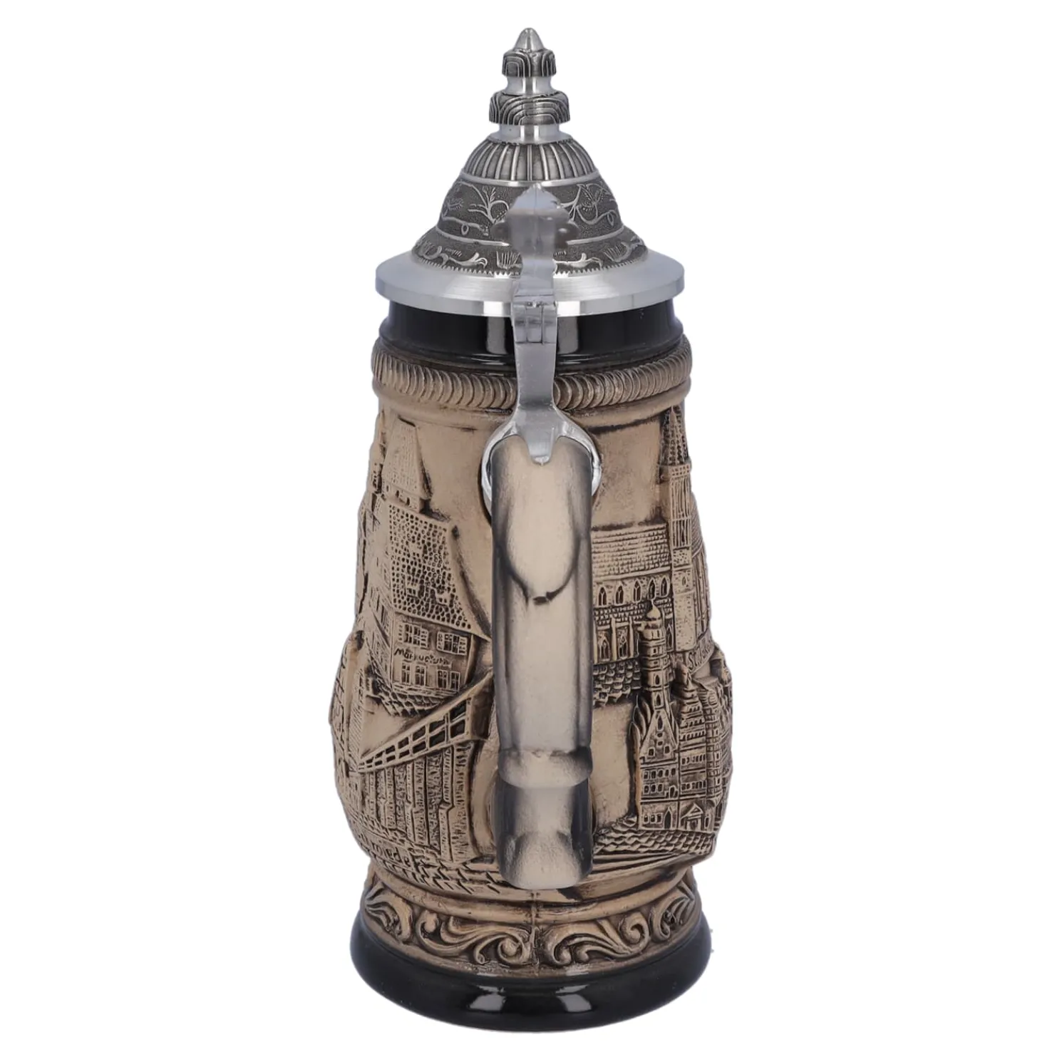 Bierkrug Mit Zinndeckel