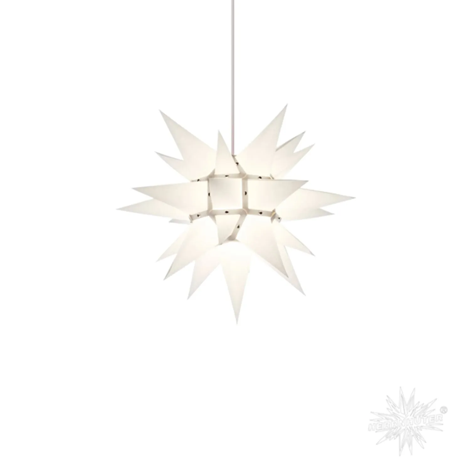 Herrnhuter Papierstern, Weis, 40Cm
