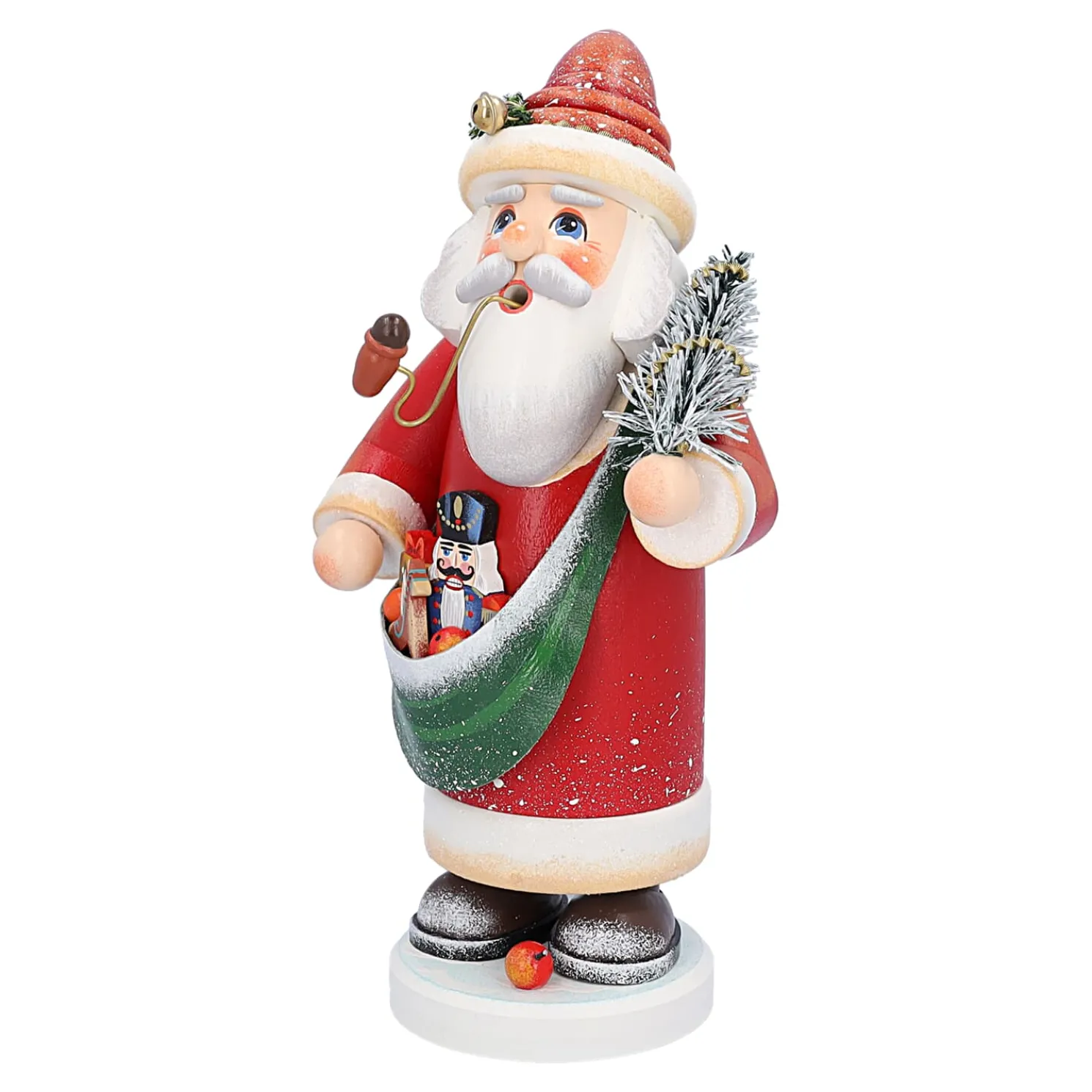 Holzknoddl "Nostalgischer Weihnachtsmann", Rauchermannchen