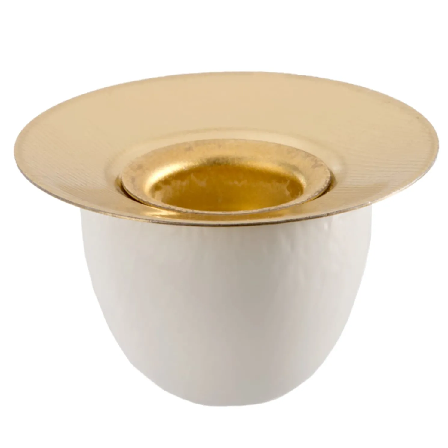 Kerzenhalter, Weis, R 28 Mm, H 15 Mm