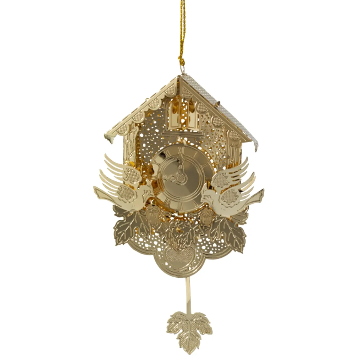 Kuckucksuhr, Vergoldet