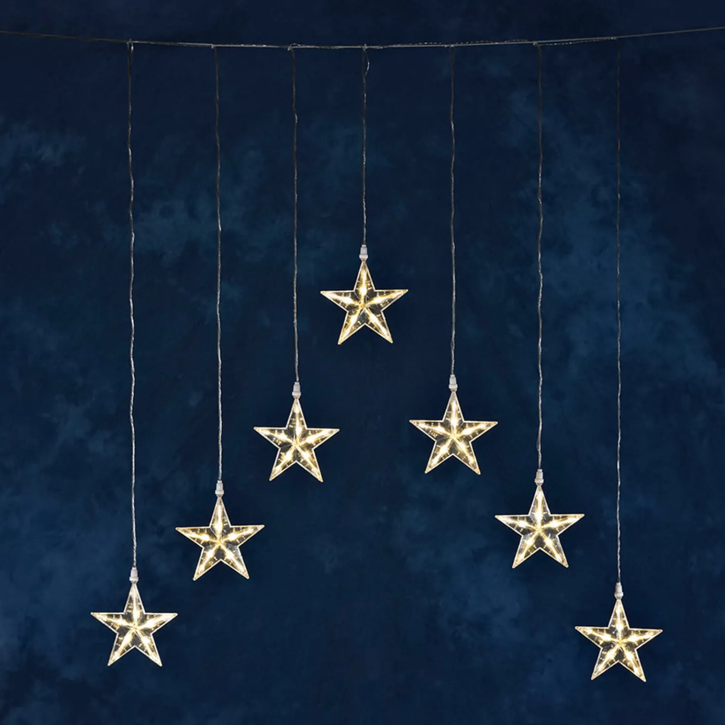Led Lichtervorhang Mit Sternen