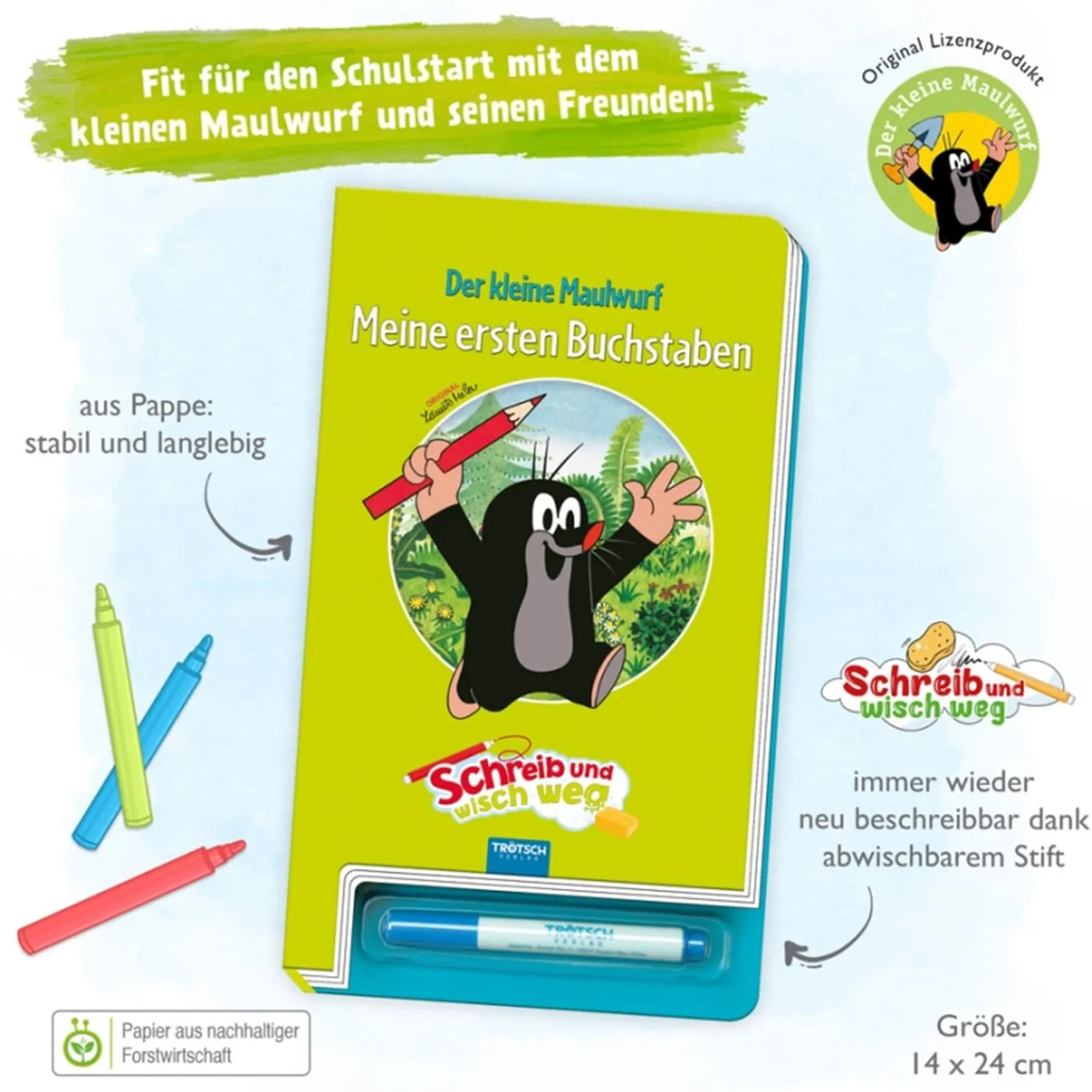 Lernheft "Meine Ersten Buchstaben - Der Kleine Maulwurf"