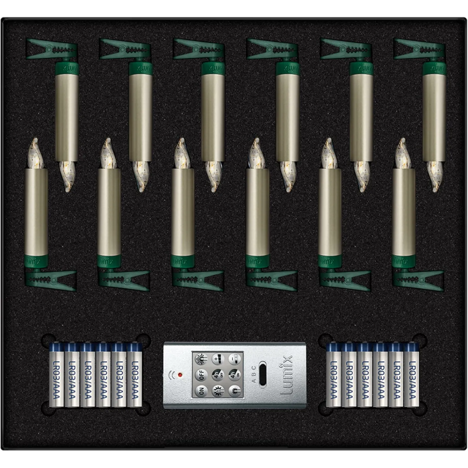 Lumix Superlight Mini 12 Kerzen Basis Set In Cashmere