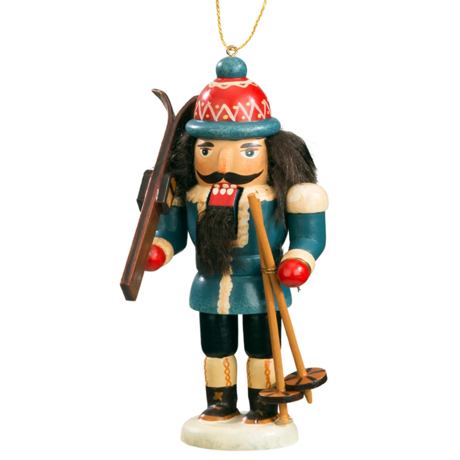 Miniknackl "Skifahrer", 9,5Cm