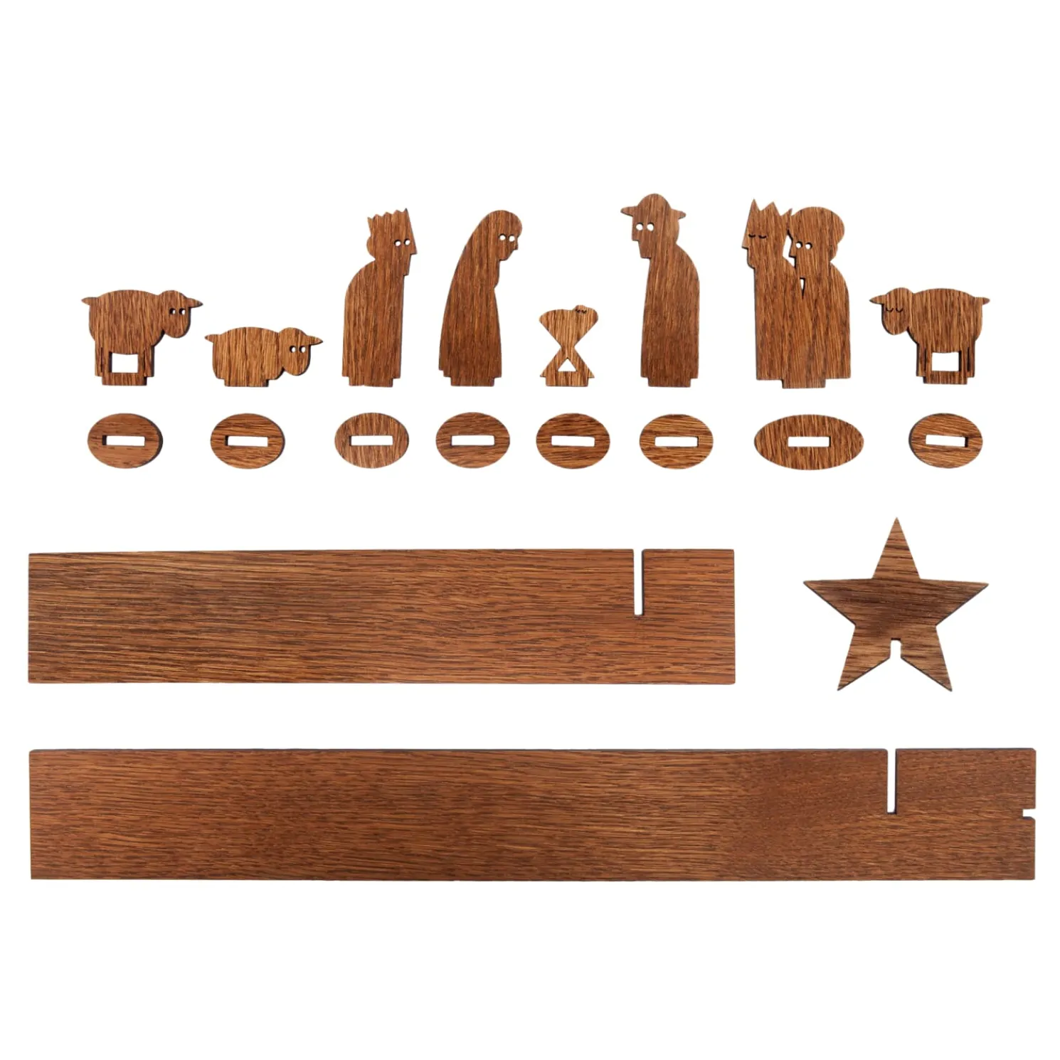 Moderne Weihnachtskrippe, 11-Teiliges Set