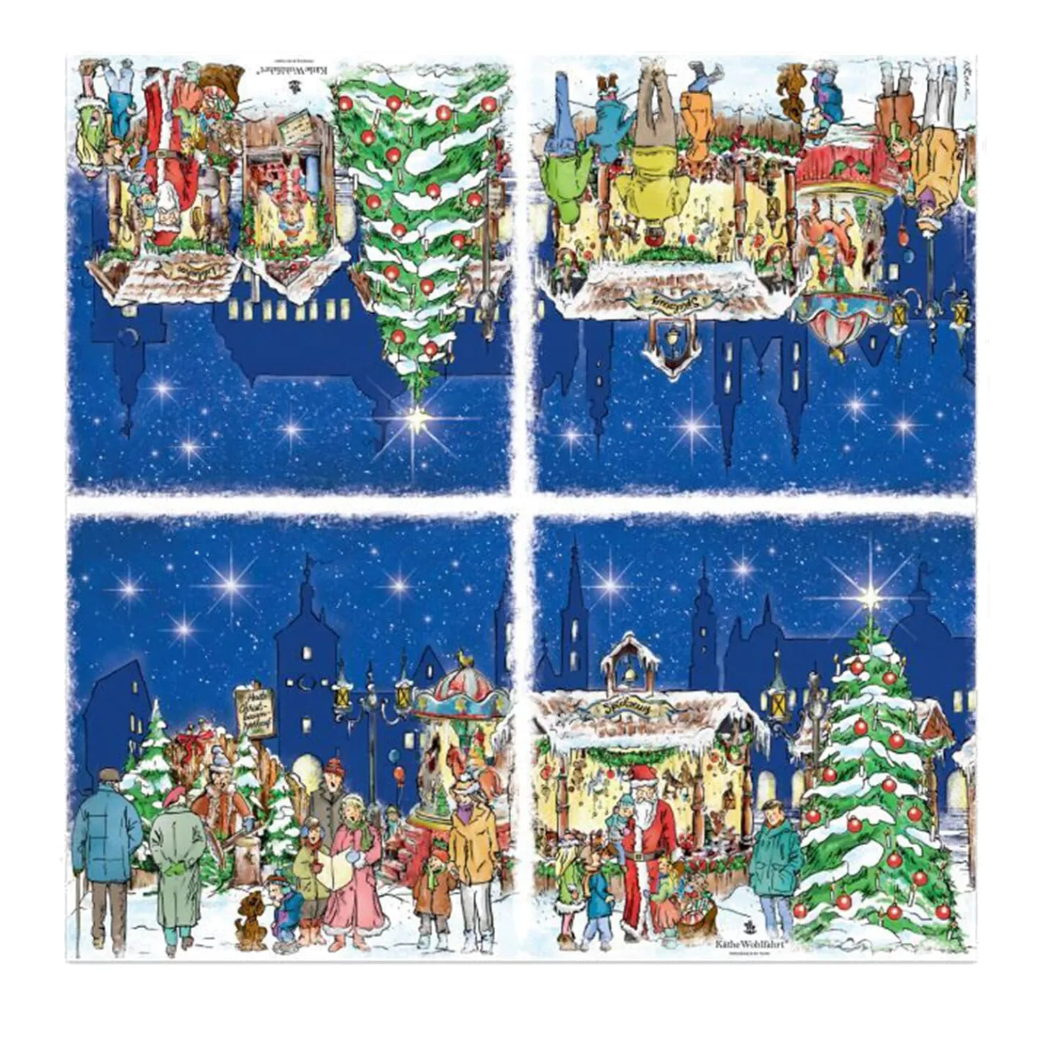 Papierservietten "Weihnachtsmarkt"