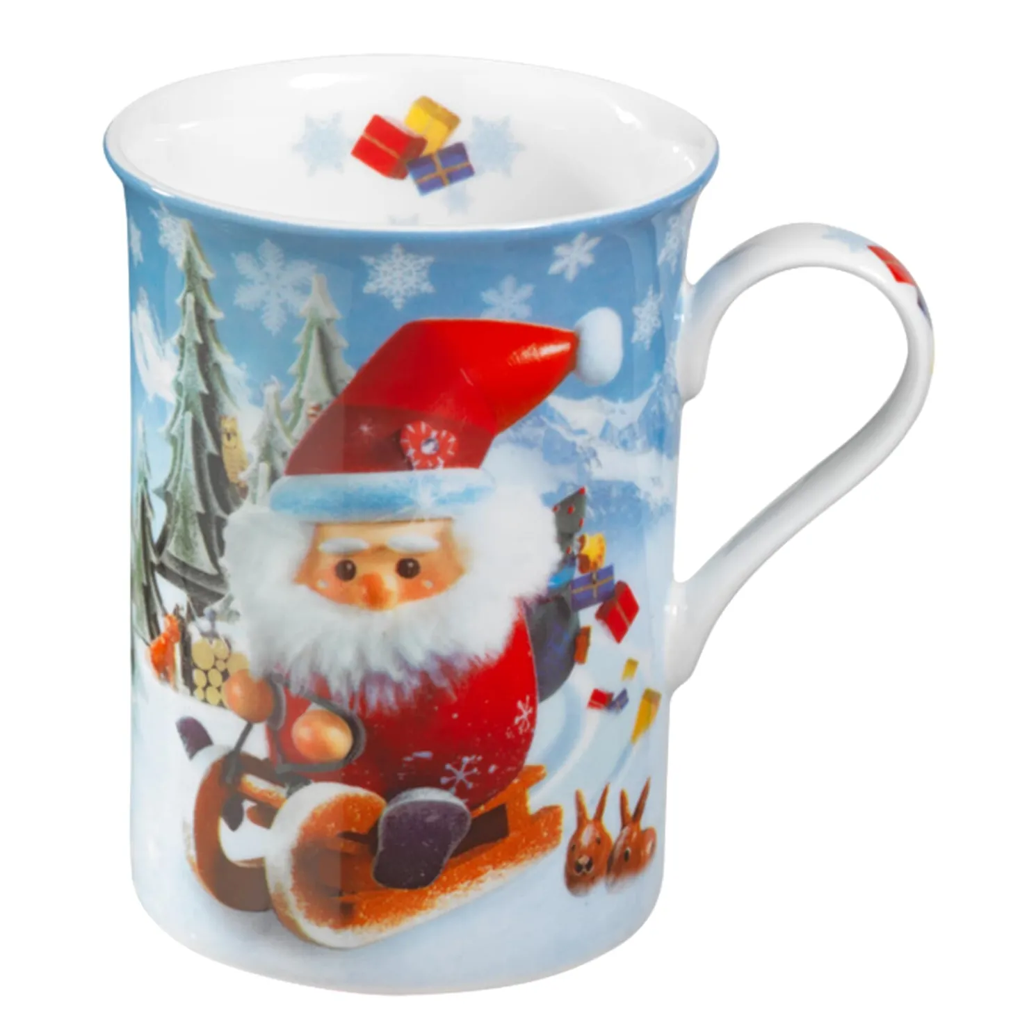Porzellan-Tasse "Fahrt In Die Weihnacht"