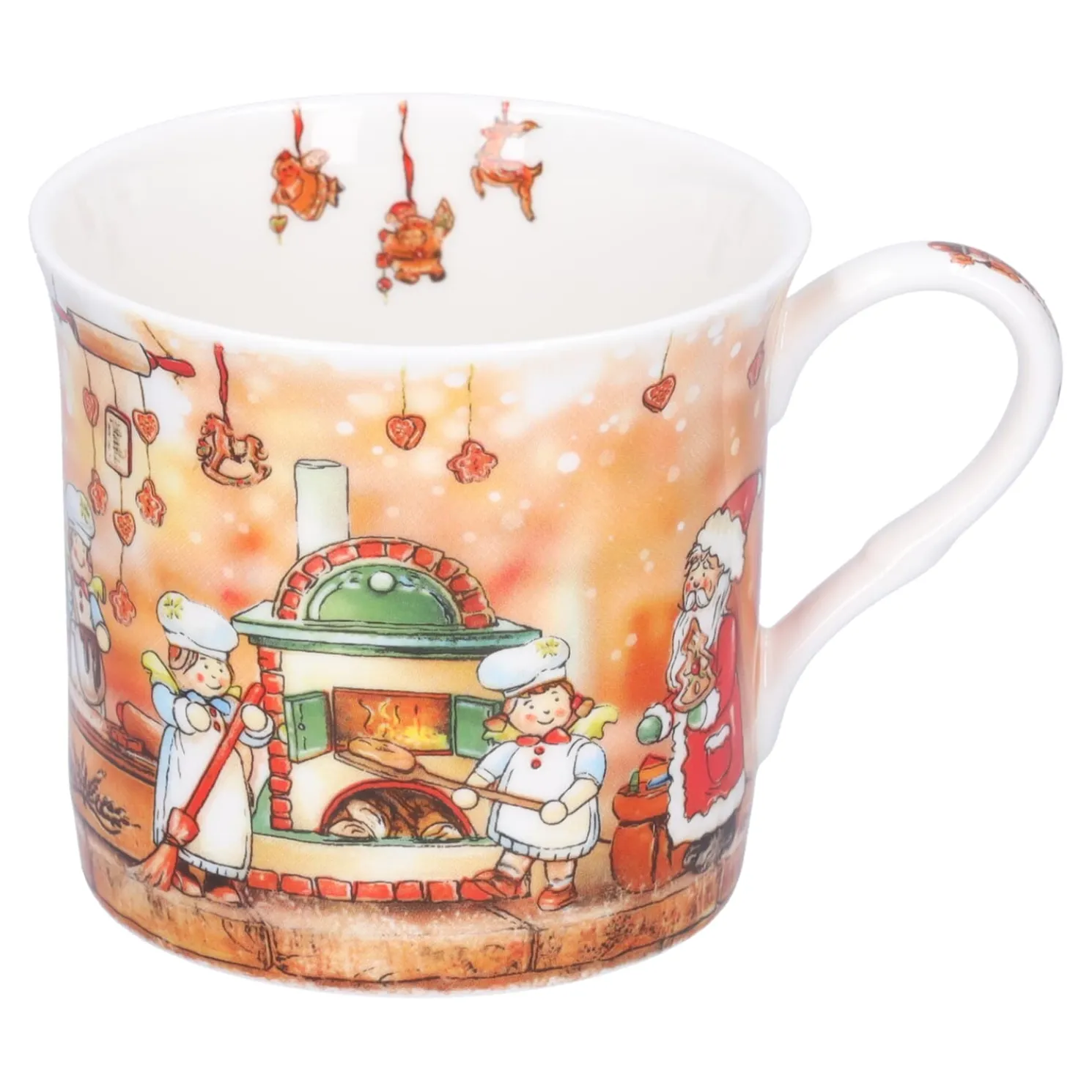 Porzellan-Tasse "Weihnachtsbackerei"