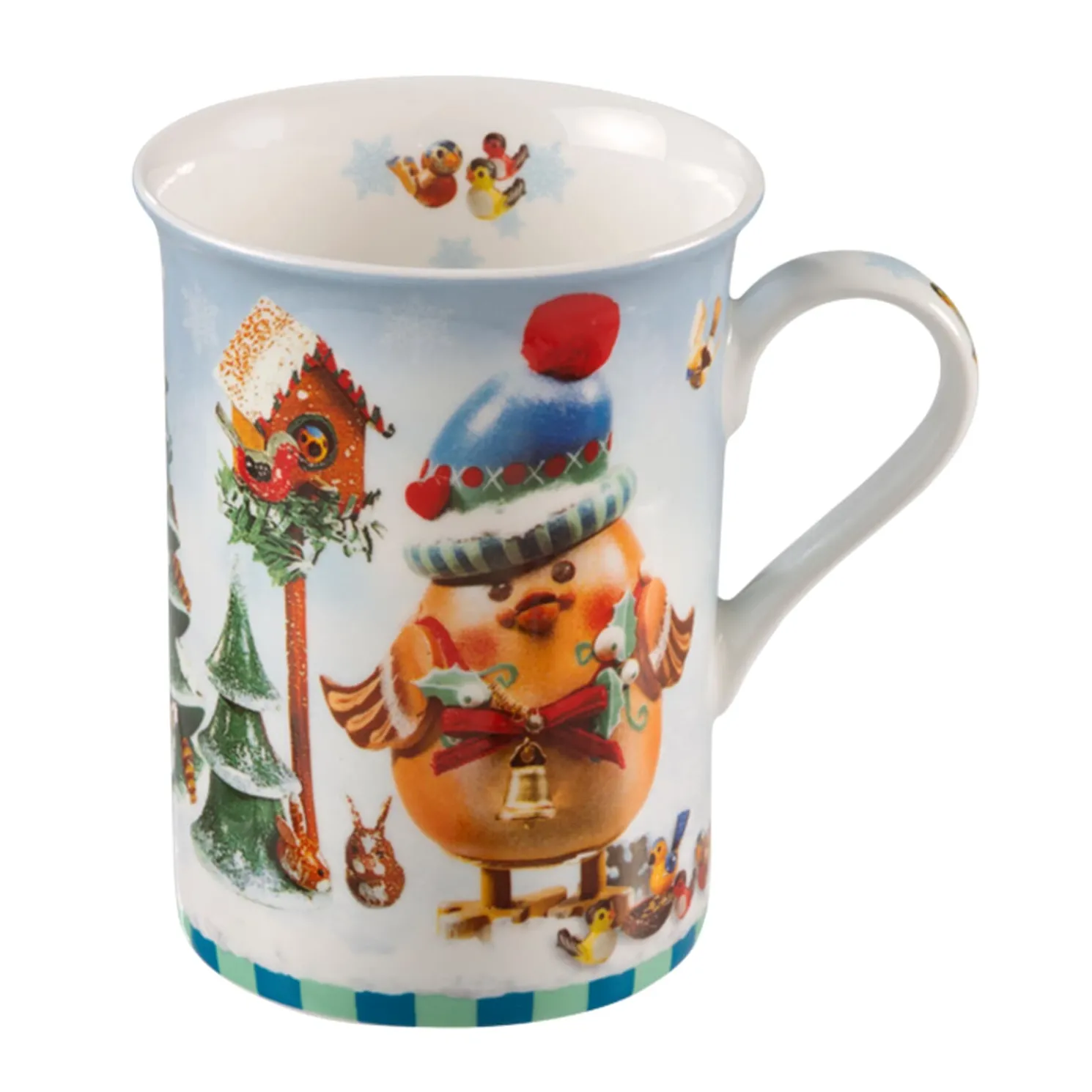 Porzellan-Tasse "Wintergezwitscher"
