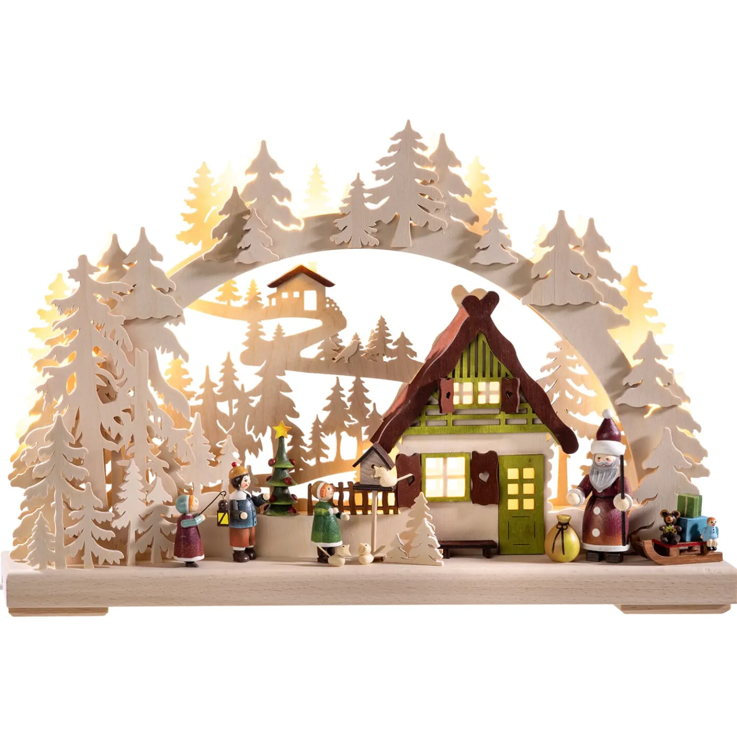 Schwibbögen "Heiliger Abend", 230V Mit Usb A-Anschluss