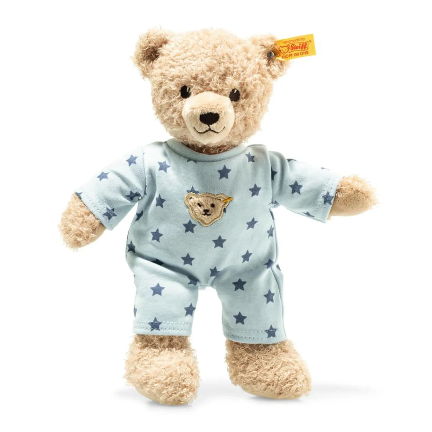 Teddybar-Junge Mit Schlafanzug, Blau (25 Cm)