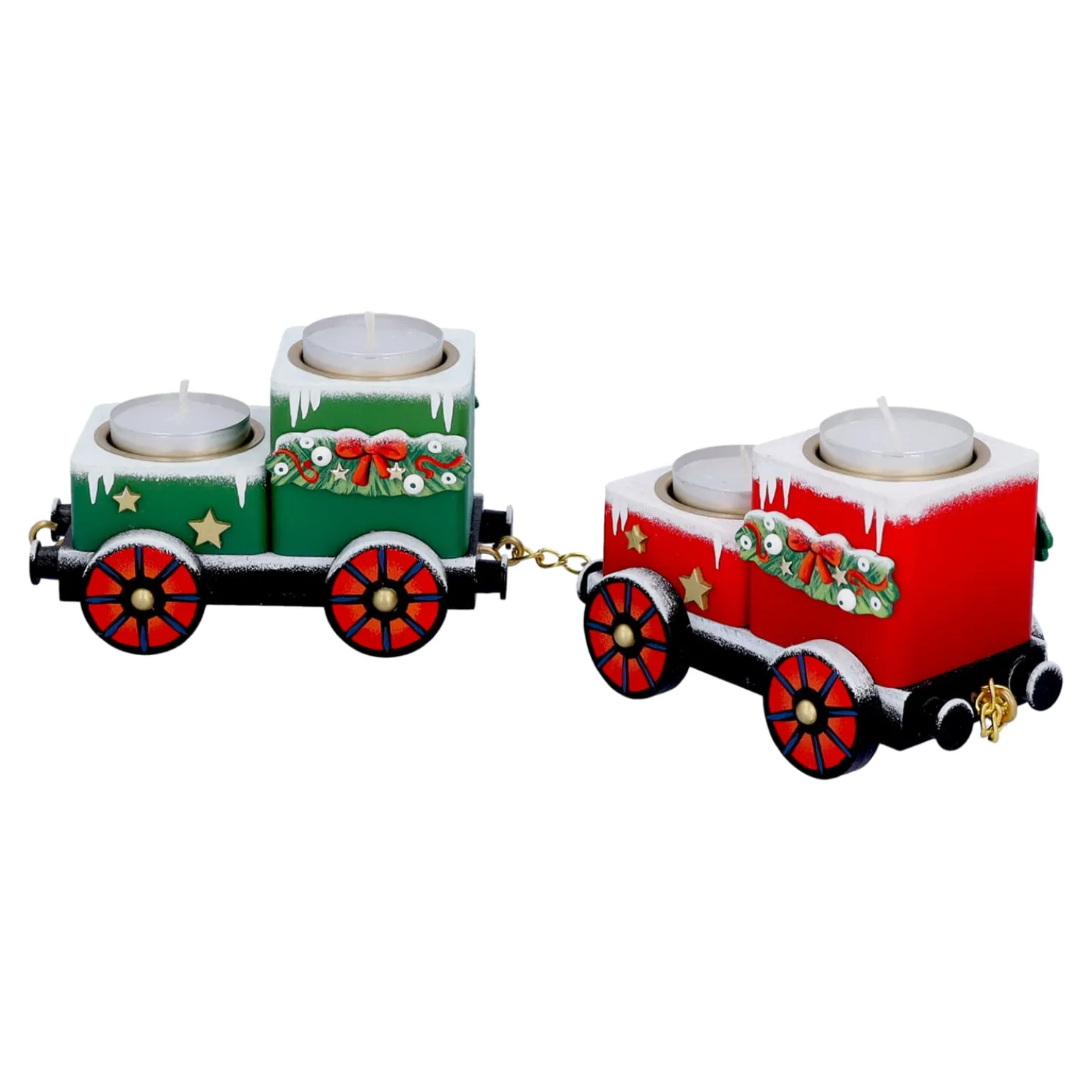 Teelichthalter "Waggons-Weihnachtsreise"