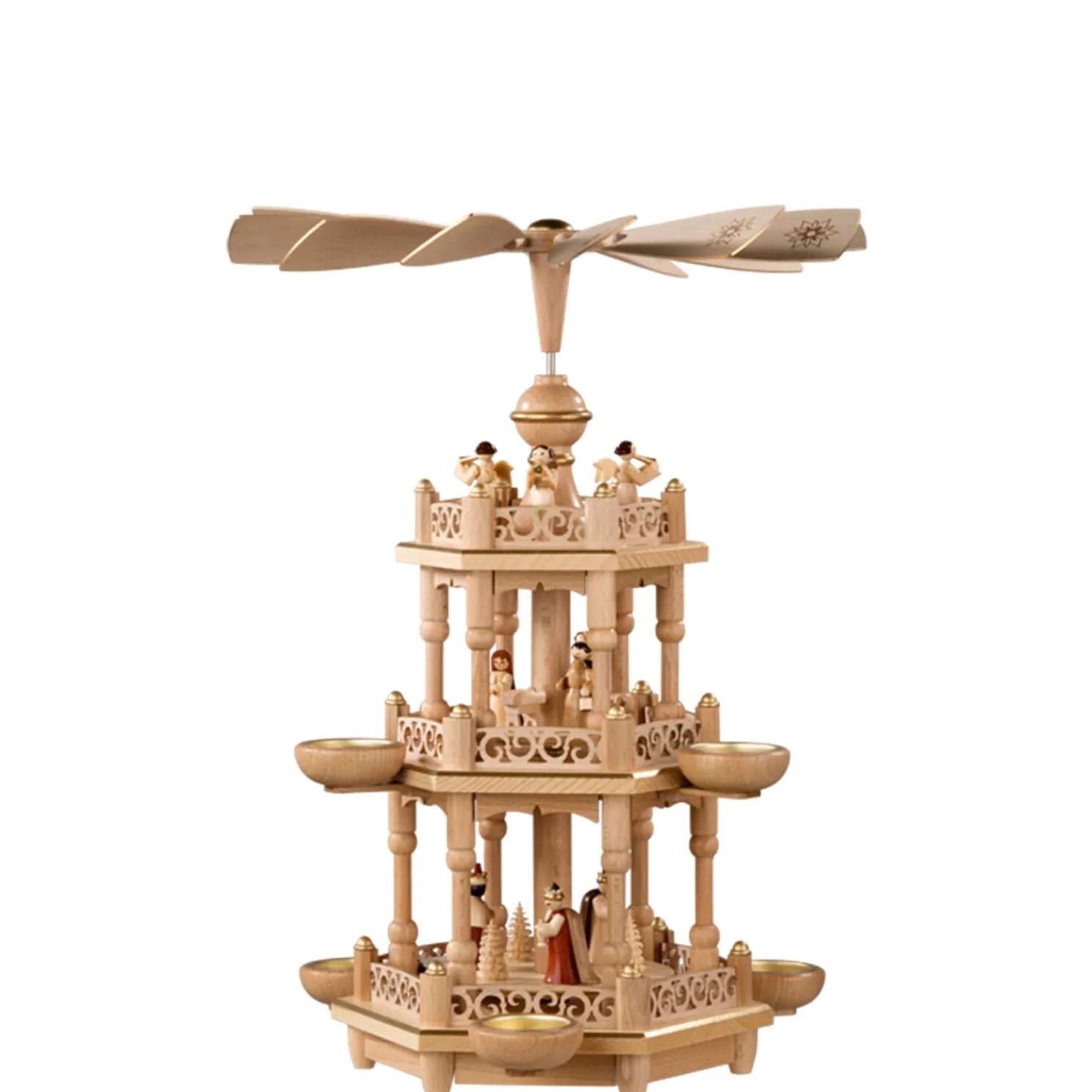 Teelicht-Pyramide "Christi Geburt"