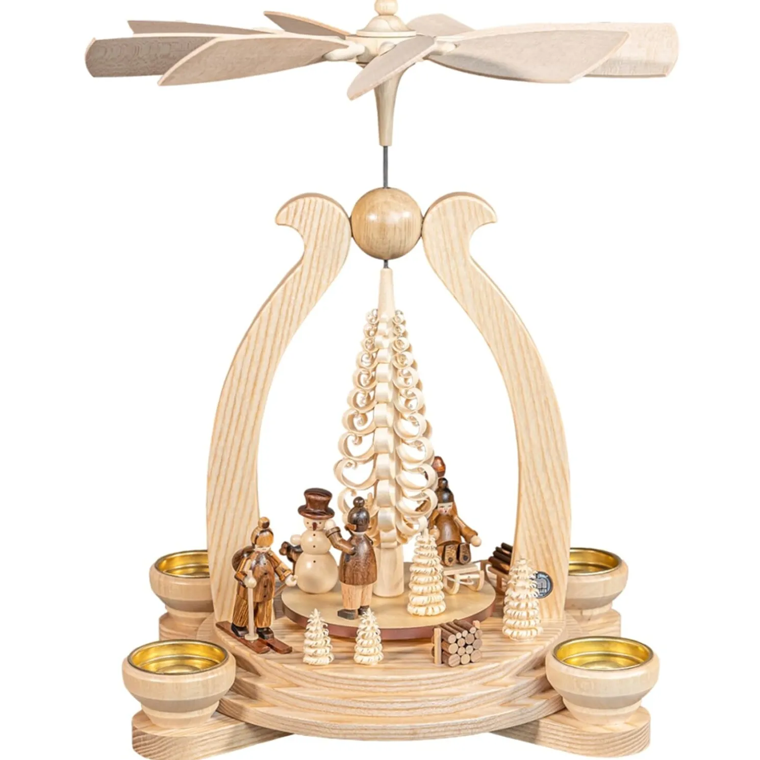 Teelicht-Pyramide "Winterspas"