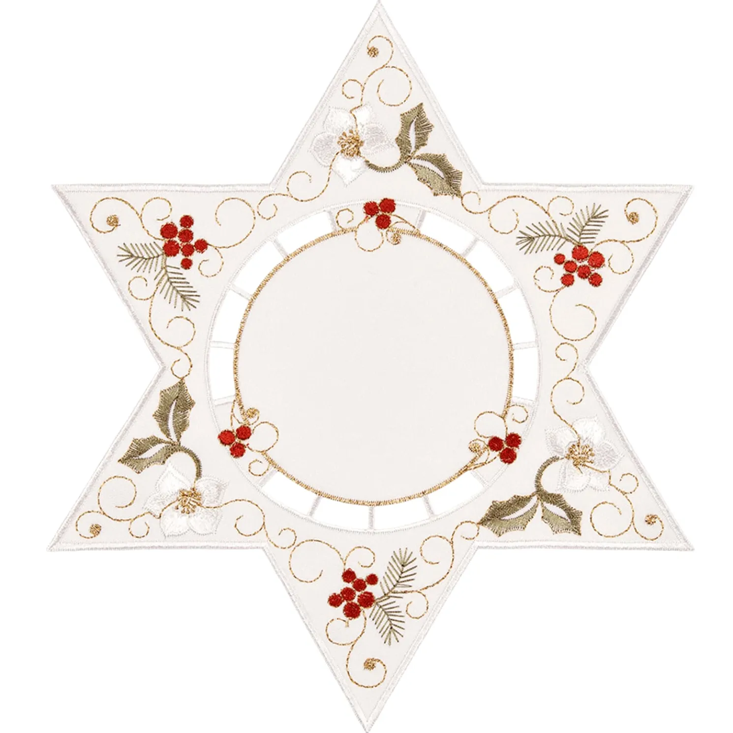 Tischdecke "Christrose Weis", 25Cm