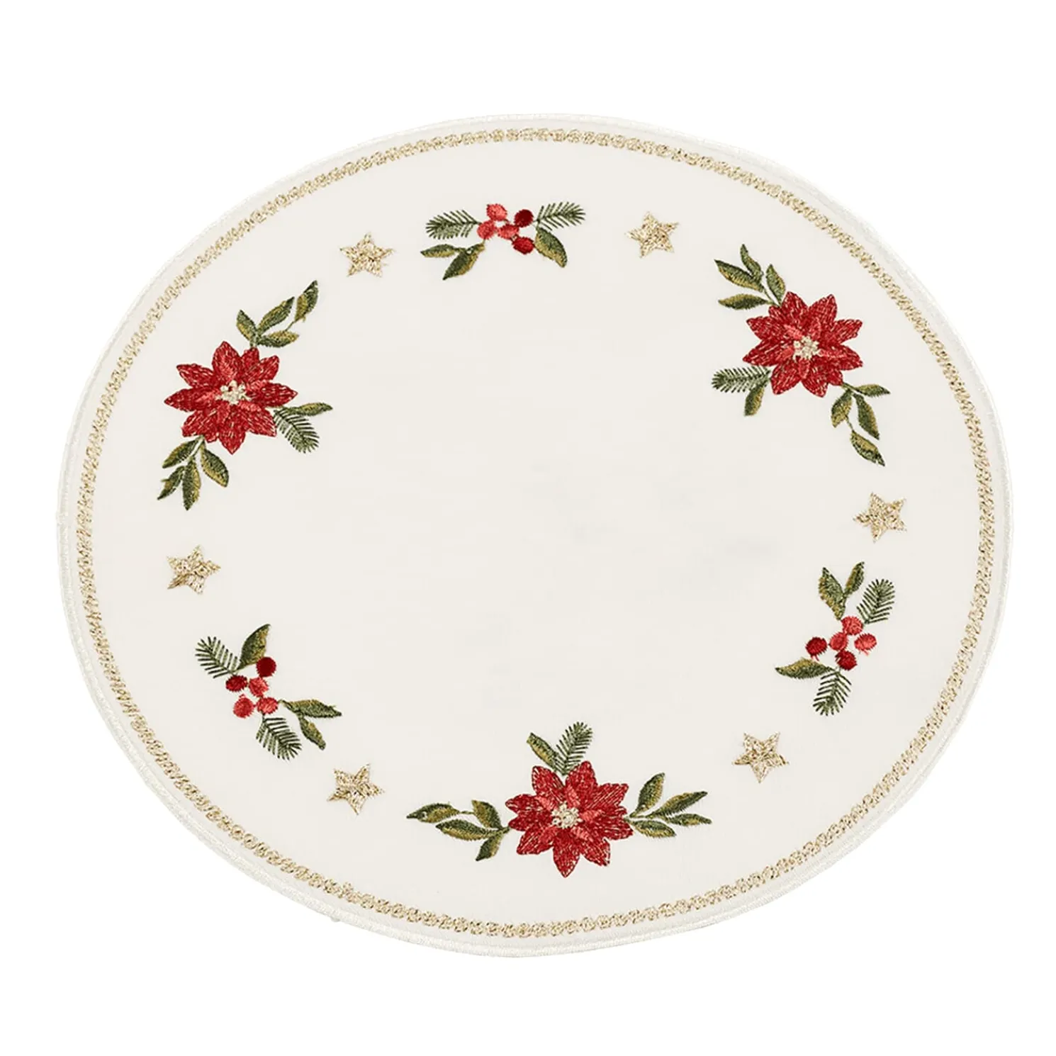 Tischdecke "Weihnachtsstern" R 20 Cm