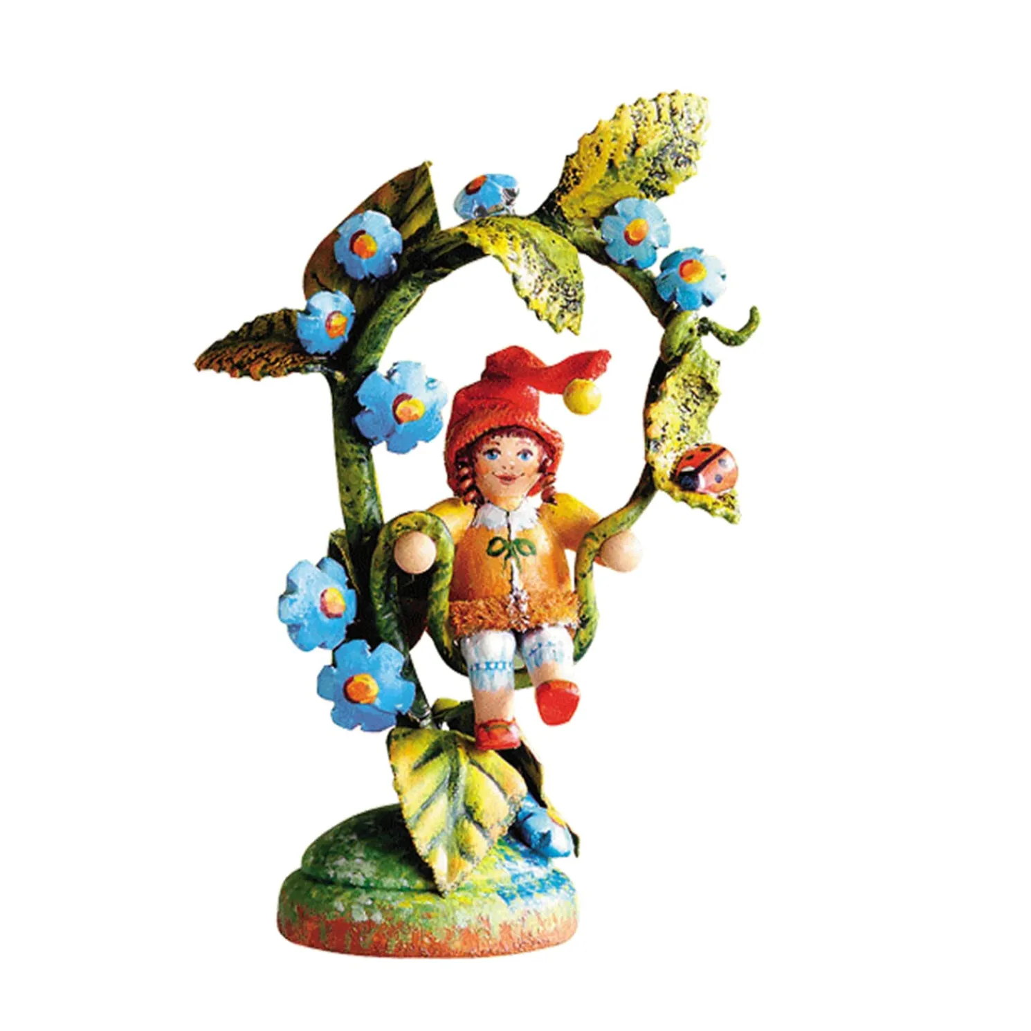 Waldschrat Madchen Auf Schaukel Wiesenleben