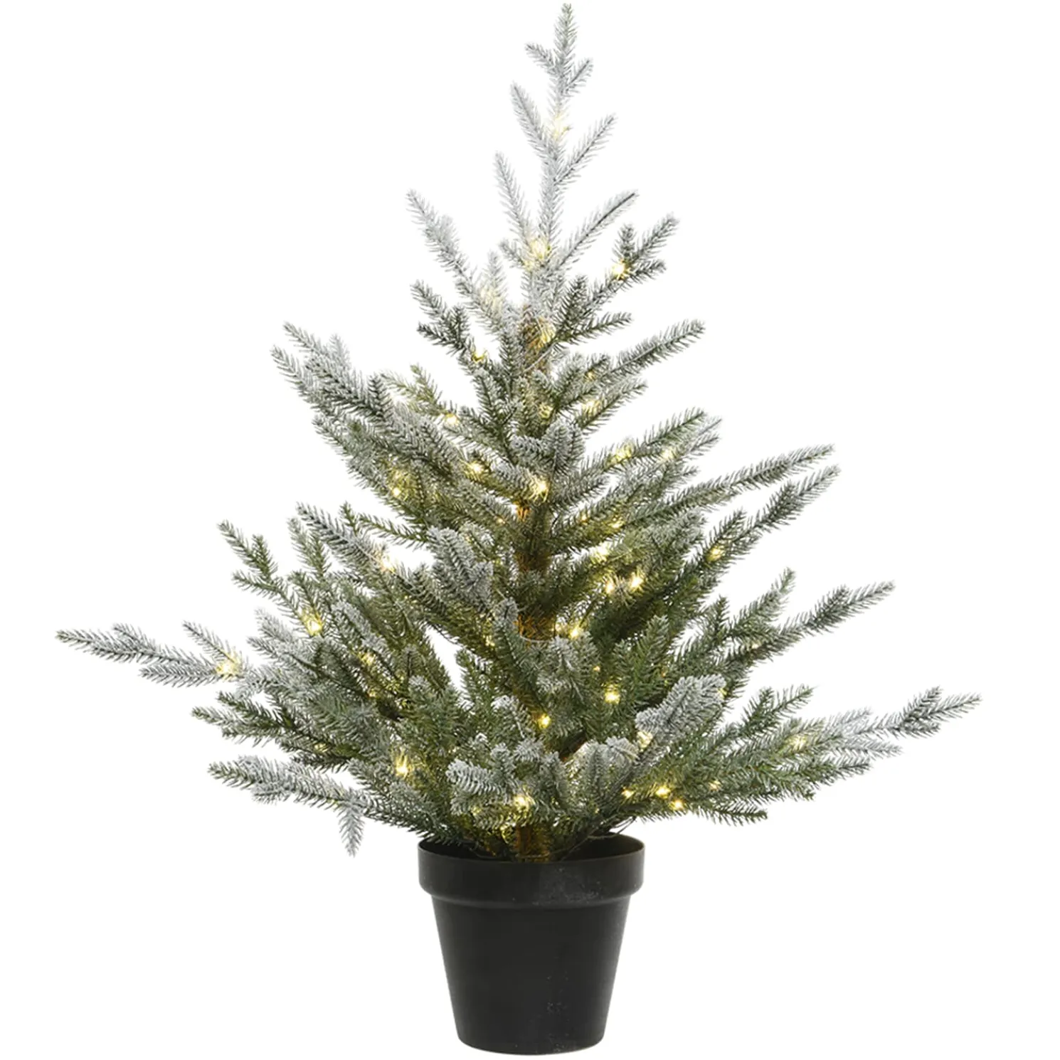 Weihnachtsbaum Im Topf, Mit Led Beleuchtung, 75 Cm
