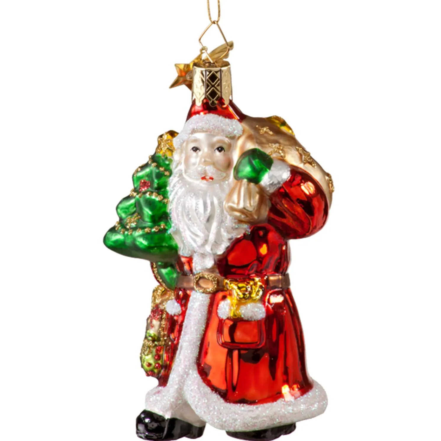 Weihnachtsmann Mit Baum